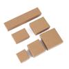 Caja de Joyería de Papel Kraft Oscuro Caja de Regalo para Aretes Anillo Collar Caja de Embalaje de Joyería Caja de Regalo Clásica Retro Caja de Papel