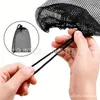 Saco de Lavanderia Preto com Cordão de Alta Venda na Amazon Saco de Rede de Malha Grossa Saco de Cuidado Especial para Máquina de Lavar Saco de Armazenamento de Roupas