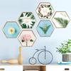 Pegatinas de pared con marco de fotos artístico hexagonal, autoadhesivas, decorativas para sala de estar y dormitorio, HT92001