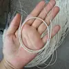 Cuentas Bebé Naturales de Agua Dulce Mini Redondas Casi Redondas de Alto Brillo de 2-3 mm Cadena Desnuda DIY Aproximadamente 39 cm de Largo, alrededor de 130 Piezas