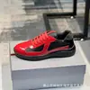 Zapatos Deportivos P's, Zapatos de Pareja de Cuero Genuino, Zapatillas Transpirables con Malla y Costuras de Charol, Zapatos Casuales Resistentes al Desgaste para Hombre, Exportación Transfronteriza