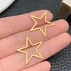 Acero Inoxidable Grande Electrochapado al Vacío Dorado Borde Geométrico Calado Trébol de Cuatro Hojas Símbolo del Infinito Accesorios para Joyería DIY