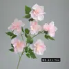 Azalea de Rama Única Altamente Realista, Laurel de Montaña, Camelia para Decoración de Bodas y Escenas al Aire Libre, Flor Artificial