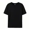 180G En Stock Algodón Puro Talla Europea Cuello Redondo Manga Corta Estampado Personalizado Logo Empresa Transfronteriza Camiseta Publicitaria de Trabajo Unisex