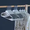 100 cabides economizadores de espaço, protetor de gola, cabides antiderrapantes, organizador de guarda-roupa doméstico, economizador de espaço, para uso úmido e seco