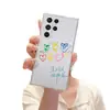 Estilo delicado y artístico, funda de teléfono colorida con estampado de corazón para Samsung S25 Ultra, con impresión de alta definición y una suave cubierta protectora de TPU