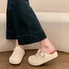 Sandalias Mary Jane Tejidas de Cuero Suave para Mujer Verano Uso Exterior 2026 Nuevas Suela Gruesa Elevadoras Malla Hueca en la Punta Medias Zapatillas