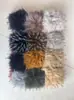 Gola de Pele Falsa de Guaxinim em Estoque para Atacado do Fabricante Estilo Outono/Inverno 2025 Acessórios de Roupa de Pele Falsa Quentes e Modernos Jaqueta de Penas