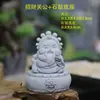 Decoración de Sala de Té con Flores para Jardinería Estilo Chino, Adorno para Acuario Sakyamuni, Figura de Buda para Entrada del Hogar