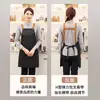 Nuevos delantales personalizados con logo para uniformes de trabajo de tiendas de té de leche, cafeterías y floristerías, regalos promocionales, delantales que se pueden bordar