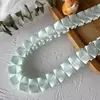 Material DIY con Adorno de Encaje Blanco para Soporte de Abanico, Decoración de Cinta, Hecho a Mano por Gumei
