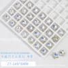 Joyería para Uñas Luz de Luna Azul Joyería de Diamantes Fondo Puntiagudo Multifacetado Corazón Torcido Diamante Accesorios para Uñas Corazón Mariposa Cristal Diamante con Forma Especial