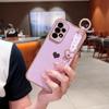 Amor galvanizado para Samsung A53 soporte de pulsera funda para teléfono S22ULTRA resistente a caídas A13 funda protectora A23