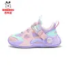 Zapatillas deportivas Babu Dou para niño en gris carbón negro, modelo nuevo para niños mayores, zapatillas de running de malla transpirables y ligeras para niños pequeños