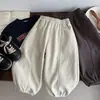 Calça Comprida Kino Infantil de Inverno Forrada com Lã Estilo Coreano para Menino Versátil Engrossada Casual para Crianças Pequenas e Médias Roupas Infantis Huzhou Zhili
