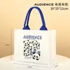 Bolsa de Lona Tote con Logo Personalizado, Bolsa Tridimensional Laminada, Bolso de Mano de Gran Capacidad, Bolsa Grande de Lona Publicitaria Personalizada