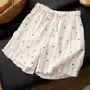 Pantalones Cortos de Casa de Doble Capa de Gasa 100% Algodón para Mujer, 40 Piezas, Pantalones de Dormir 100% Algodón, Ropa de Casa, Ropa para Mujer Estilo Verano