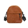 Bolsa pequena transversal de veludo estilo coreano artística 2026 novo modelo estilo coreano ins moda trendy versátil ombro único transversal para o dia a dia