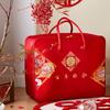 Bolsa de Armazenamento para Dote de Casamento, Conjunto de Quatro Peças para Casamento, Colcha de Casamento Vermelha, Bolsa de Embalagem para Colcha, Velas Oxford de Cetim