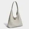 Bolsa de Ombro Grande de Couro Sintético Retrô para Mulheres 2026 Novo Estilo Bolsa de Ombro Único com Padrão Trançado Bolsa Tote de Alta Qualidade para Mulheres