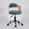 Silla de Computadora Compacta de Madera Maciza, Silla de Escritorio Sencilla, Silla Ajustable para Estudiantes, Silla Pequeña para Estudio en Casa con Respaldo, Silla de Oficina Giratoria
