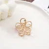 Presilha Metálica Pequena Simples de Alta Qualidade para a Parte de Trás da Cabeça, Acessório de Cabelo Grampo Elegante e Versátil para Rabo de Cavalo Alto