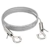 Cable de suspensión de imagen ajustable, cable de acero inoxidable de alta resistencia para colgar marco de imagen, cable de alambre para valla publicitaria, gancho de seguridad