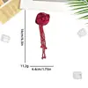 Venta al por mayor del fabricante Adornos de Flor Bordada con Borla de Cristal Rosa Parches Bordados Accesorios para Ropa Corsage DIY