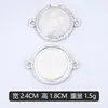 Colgante Doble Ovalado Perlado de Goteo de Aceite DIY Simple y Elegante Aleación de Joyería Venta al por Mayor Directa de Fábrica Transfronteriza Se Puede Mezclar por Lotes