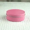 Caixa de Lata Redonda Lisa Selada Personalizada pelo Fabricante com Estilo Simples, Adequada para Latas de Produtos para Skincare, Cera Capilar e Creme Facial