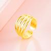 Vietnam ouro Pulseira feminina moderna simples de várias linhas brilhantes banhada a ouro Anel aberto feminino acessórios transfronteiriços