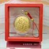 Popular Chapado en Oro 38 Piezas Día de la Reina Día de la Diosa Ma Zu Cuadrado Colgante Bolso Teléfono Llavero Venta al por Mayor Transfronterizo