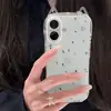 Case de Celular Transparente com Orelhas de Gato Case de Celular Huaqiangbei Case de Celular de Verão com Airbag Anti-Queda Simples e Sensação de Alto Padrão para Meninas