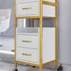 Carrito de Herramientas Especiales para Salón de Peluquería, Carrito para Tienda de Peluquería, Estante de Almacenamiento, Carrito de Almacenamiento de Metal para Barbería Sin Instalación