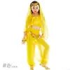Linterna de manga larga para niños + pantalones giratorios traje de danza del vientre para niños traje de actuación de danza india para niños traje de actuación