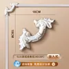 Tira de Borda para Parede de Fundo de TV com Flor de Canto Francês em Linha de PU Imitação de Gesso Tira Decorativa Teto Estilo Europeu Americano