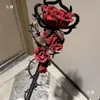 Mapache Flor Sangre Maldición Caña Espina Rosa Varita Mágica Palo Retorcido Hecho a Mano DIY Tela para Dar Forma a Espadas Anuncio Regalo