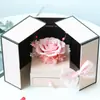 Oso de Flores Preservadas Caja de Joyería Día del Maestro Navidad Cumpleaños Regalo de Propuesta Caja de Regalo de Flores Preservadas Amazon