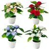 Rosas artificiales de estilo nórdico, perfectas para decoración de interiores y de escritorio, adecuadas para hoteles, centros comerciales y diseño de interiores