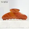 Grampo de Cabelo Waja Acetato Espessado Outono e Inverno Francês Presilha de Rabo de Cavalo Alta Elegante Feminina Presilha Tubarão Elegante
