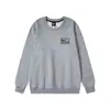Sudadera con capucha de terciopelo Stu de peso pesado europea y americana para hombres y mujeres, Sudadera con capucha de punto holgada bordada versátil