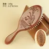 Peine Ovalado con Cojín de Aire tallado para dar volumen al cabello, Peine Portátil con Bolsa de Aire para Masaje del Cuero Cabelludo, Peine de Sándalo como Regalo