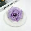 10cm Cabeça de Flor Rosa com Diamante Sintético Tecido de Seda Flor Artificial Decoração Floral de Casamento Cascata de Flores ao Ar Livre Bolo Floral DIY
