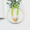 Cordón para Teléfono Móvil Combinación de Colores Simple Ins Moderno Cadena de Cuerda de Nylon Trenzada Nudosa Correa de Muñeca Hebilla Doble Cordón de Paracord Anillo de Resorte