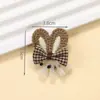 Novos Acessórios de Cabelo Estilo Coreano Outono e Inverno, Decorações de Laço de Orelha de Coelho com Pérolas, Acessórios DIY para Roupas, Acessórios de Tecido