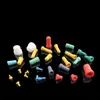 Tampão de Silicone Anodizado Jateamento Galvanoplastia Furo Cego Tampão de Borracha Resistente a Ácido e Alcali Fortes Vedação Furo Fino Rosca Tampão Minúsculo