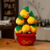 Decoração de Ano Novo, Laranjeira da Fortuna, Bancada de Mesa, Flores de Natal, Prosperidade e Boa Sorte, Enfeites do Festival da Primavera