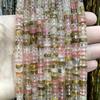Separadores de 3*6 mm, cuentas sueltas, malaquita, turquesa, lapislázuli, cuentas de rueda doradas, accesorios para bricolaje, pulsera, espaciador, cuentas espaciadoras, cuentas planas de jade
