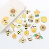 Accesorios para Joyería DIY Transfronterizos Estilo Pastoral Abejita Girasol Panal Mielera Aleación Colgante de Goteo de Aceite Llavero