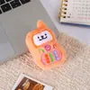 Chaveiro de pelúcia fofo de celular vintage, pingente de cachorro de linha, decoração para bolsa de estudante, acessório de presente, broche